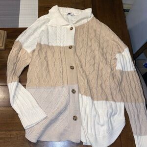 Ladies Sonoma Cable Knit Sweater